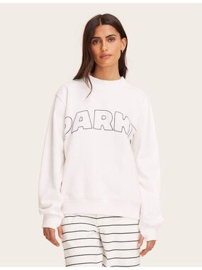 NWT PARKE x Target Mocked Pullover Sweatshirt in Cream L/XL